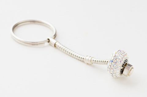 Just Watch Me bead on keychain