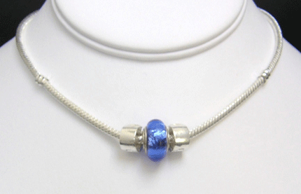 Believe bead on sterling silver necklace