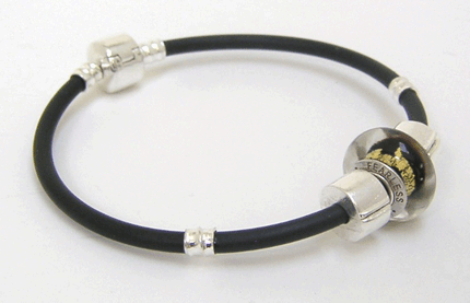 Fearless bead on our sporty bracelet