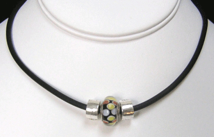 Go Girl bead on sporty necklace